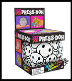 NeeDoh Press-Doh Blank Black and White Color Changing Soft Doh Filled Stretch Ball - Ultra Squishy and Moldable Relaxing Sensory Fidget Stress Toy Nee Doh