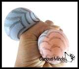 NeeDoh Press-Doh Blank Black and White Color Changing Soft Doh Filled Stretch Ball - Ultra Squishy and Moldable Relaxing Sensory Fidget Stress Toy Nee Doh