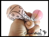 NeeDoh Press-Doh Blank Black and White Color Changing Soft Doh Filled Stretch Ball - Ultra Squishy and Moldable Relaxing Sensory Fidget Stress Toy Nee Doh
