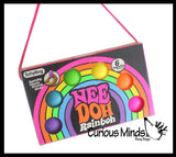 NeeDoh Rainbow Teenie Tiny Nee-Doh 3 Pack Soft Doh Filled Stretch Ball - Ultra Squishy and Moldable Relaxing Sensory Fidget Stress Toy