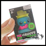 LAST CHANCE - LIMITED STOCK - Nee-Doh Glowman - Glow in Dark Snow Man Soft Doh Filled Crunchy Stretch Ball - Sounds Like Walking in Snow -  Relaxing Sensory Fidget Stress Toy Snowball Needoh