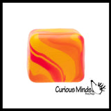 NeeDoh Swirl Nice Cube Ice Sugar Ball - Thick Glue/Gel Stretch Ball - Ultra Squishy and Moldable Slow Rise Relaxing Sensory Fidget Stress Toy Nee doh