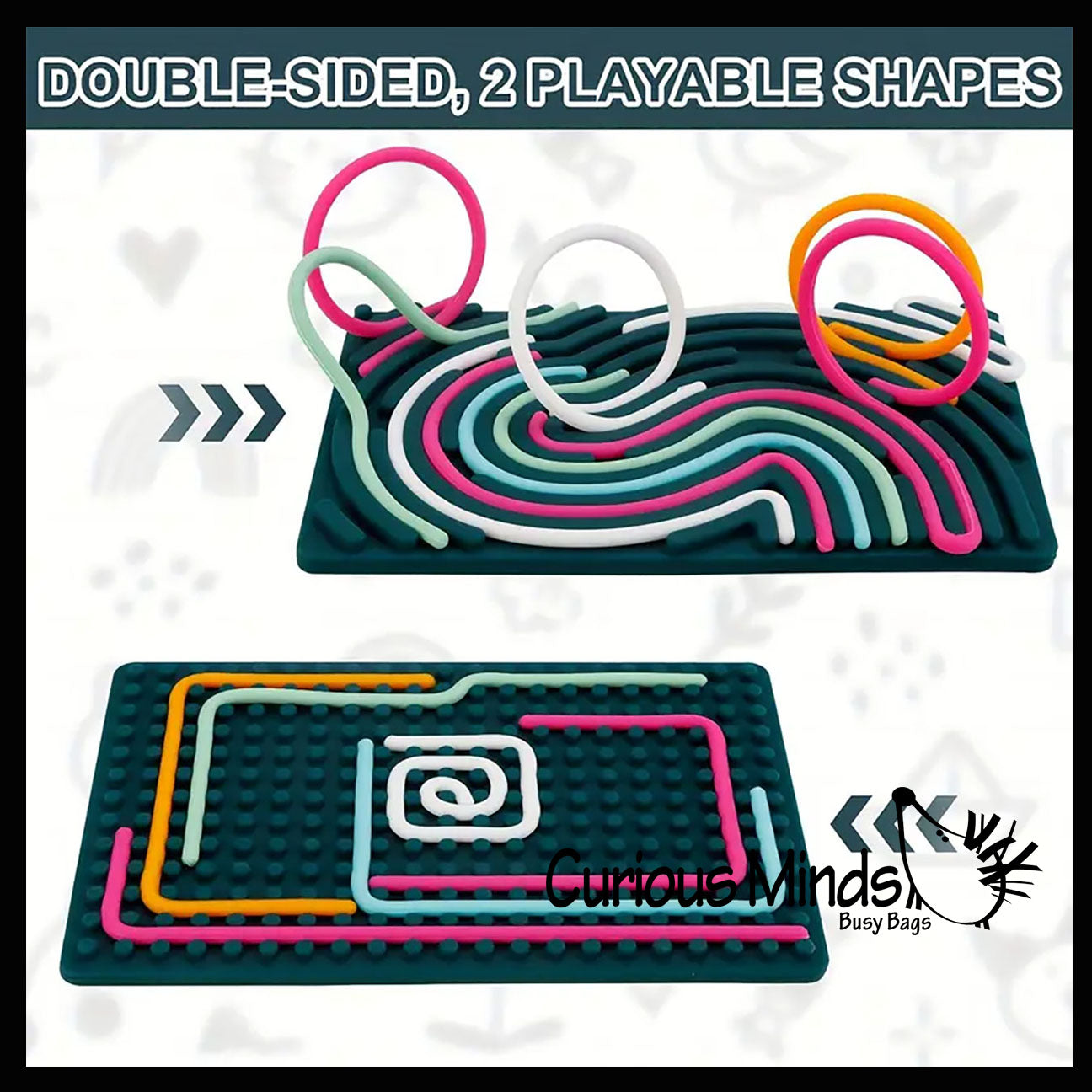 NEW - Noodle Board Fidget - Press and Peel Noodles Sensory Toy