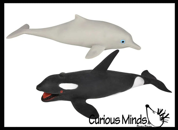 Sand Filled Orca, Dolphin, Shark - Moldable Sensory, Stress
