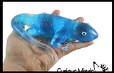 NEW - Jumbo Gooey Lizard Fidget Stress Toy - Large Gel Filled Sensory Toy Sugar