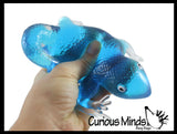 NEW - Jumbo Gooey Lizard Fidget Stress Toy - Large Gel Filled Sensory Toy Sugar