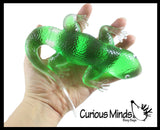NEW - Jumbo Gooey Lizard Fidget Stress Toy - Large Gel Filled Sensory Toy Sugar