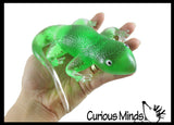 NEW - Jumbo Gooey Lizard Fidget Stress Toy - Large Gel Filled Sensory Toy Sugar