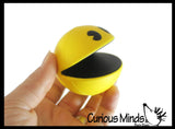 Pac Man Stress Ball - Squeeze to Open and Close Mouth - Munching Fidget PacMan