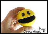Pac Man Stress Ball - Squeeze to Open and Close Mouth - Munching Fidget PacMan