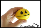 Pac Man Stress Ball - Squeeze to Open and Close Mouth - Munching Fidget PacMan