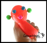 Panic Pete - Bright Color Pop Out Eyes and Ears - Squeeze Fun Office School Fidget - Anxiety ADHD