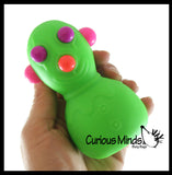 Panic Pete - Bright Color Pop Out Eyes and Ears - Squeeze Fun Office School Fidget - Anxiety ADHD