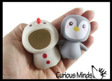 Cute Penguin in Christmas Themed Costume - Cute Removable Costume Doll Winter