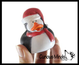 Winter Penguin Rubber Duckies - Cute Winter Snow Man Duck Party Favors