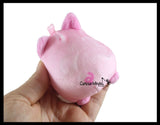 Plush Farm Animal Sugar Ball - Thick Glue/Gel Stretch Ball - Molasses Syrup Ultra Squishy and Moldable Slow Rise Relaxing Sensory Fidget Stress Toy