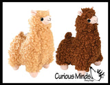 NEW - Wooly Alpaca Stuffed Animal Toy - Soft Animal Plushie  Stuffie. Llama- Soft Snuggly Toy