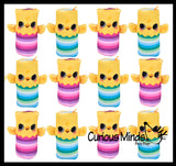 Jumbo Reversible Plush Chick Animal Water Filled Tube Snake Stress Toy - Squishy Slippery Wiggler Sensory Fidget Ball Easter Toy