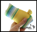 Jumbo Reversible Plush Chick Animal Water Filled Tube Snake Stress Toy - Squishy Slippery Wiggler Sensory Fidget Ball Easter Toy