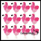 LAST CHANCE - LIMITED STOCK  - SALE - Plush Flamingo Animal Water Bead Filled Squeeze Stress Balls - Sensory, Stress, Fidget Toy Bubble Blow