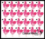 LAST CHANCE - LIMITED STOCK  - SALE - Plush Flamingo Animal Water Bead Filled Squeeze Stress Balls - Sensory, Stress, Fidget Toy Bubble Blow