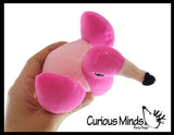 LAST CHANCE - LIMITED STOCK  - SALE - Plush Flamingo Animal Water Bead Filled Squeeze Stress Balls - Sensory, Stress, Fidget Toy Bubble Blow