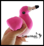 LAST CHANCE - LIMITED STOCK  - SALE - Plush Flamingo Animal Water Bead Filled Squeeze Stress Balls - Sensory, Stress, Fidget Toy Bubble Blow