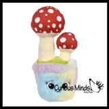 Plush Plant - Potted Flowers and Mushrooms - Cute Artificial Home Decor - Cute Stuffed Animal