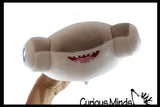 Plush Hammerhead Shark with Googly Eyes Stuffed Animal Toy - Soft Squishy Sea Aquatic Animal