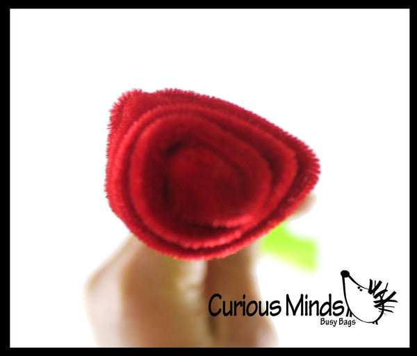Plush Rose Toy - Plush Wire Flower Rose Novelty Toy Favors Decorative | Curious Minds Busy Bags Plush Rose Toy - Plush Wire Flower Rose Novelty Toy Favors Decorative | Curious Minds Busy Bags