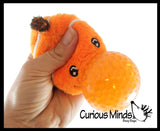Plush Ocean Sea Animal Water Bead Filled Squeeze Stress Balls - Penguin, Octopus, Shark, Dolphin, Clownfish, Seal - Sensory, Stress, Fidget Toy PBJ Bubble Blow
