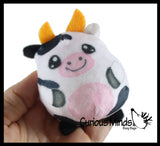 Plush Farm Animal Sugar Ball - Thick Glue/Gel Stretch Ball - Molasses Syrup Ultra Squishy and Moldable Slow Rise Relaxing Sensory Fidget Stress Toy