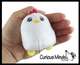 Plush Farm Animal Sugar Ball - Thick Glue/Gel Stretch Ball - Molasses Syrup Ultra Squishy and Moldable Slow Rise Relaxing Sensory Fidget Stress Toy