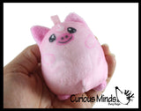 Plush Farm Animal Sugar Ball - Thick Glue/Gel Stretch Ball - Molasses Syrup Ultra Squishy and Moldable Slow Rise Relaxing Sensory Fidget Stress Toy