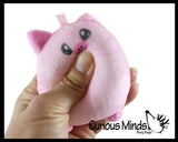 Plush Farm Animal Sugar Ball - Thick Glue/Gel Stretch Ball - Molasses Syrup Ultra Squishy and Moldable Slow Rise Relaxing Sensory Fidget Stress Toy