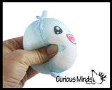 Plush Ocean Sealife Animal Sugar Ball - Thick Glue/Gel Stretch Ball - Molasses Syrup Ultra Squishy and Moldable Slow Rise Relaxing Sensory Fidget Stress Toy