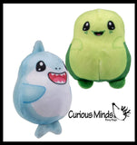 Plush Ocean Sealife Animal Sugar Ball - Thick Glue/Gel Stretch Ball - Molasses Syrup Ultra Squishy and Moldable Slow Rise Relaxing Sensory Fidget Stress Toy