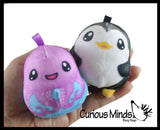 Plush Ocean Sealife Animal Sugar Ball - Thick Glue/Gel Stretch Ball - Molasses Syrup Ultra Squishy and Moldable Slow Rise Relaxing Sensory Fidget Stress Toy