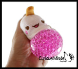 Plush Bubble Tea Drink Water Bead Filled Squeeze Stress Balls - Sensory, Stress, Fidget Toy Bubble Blow