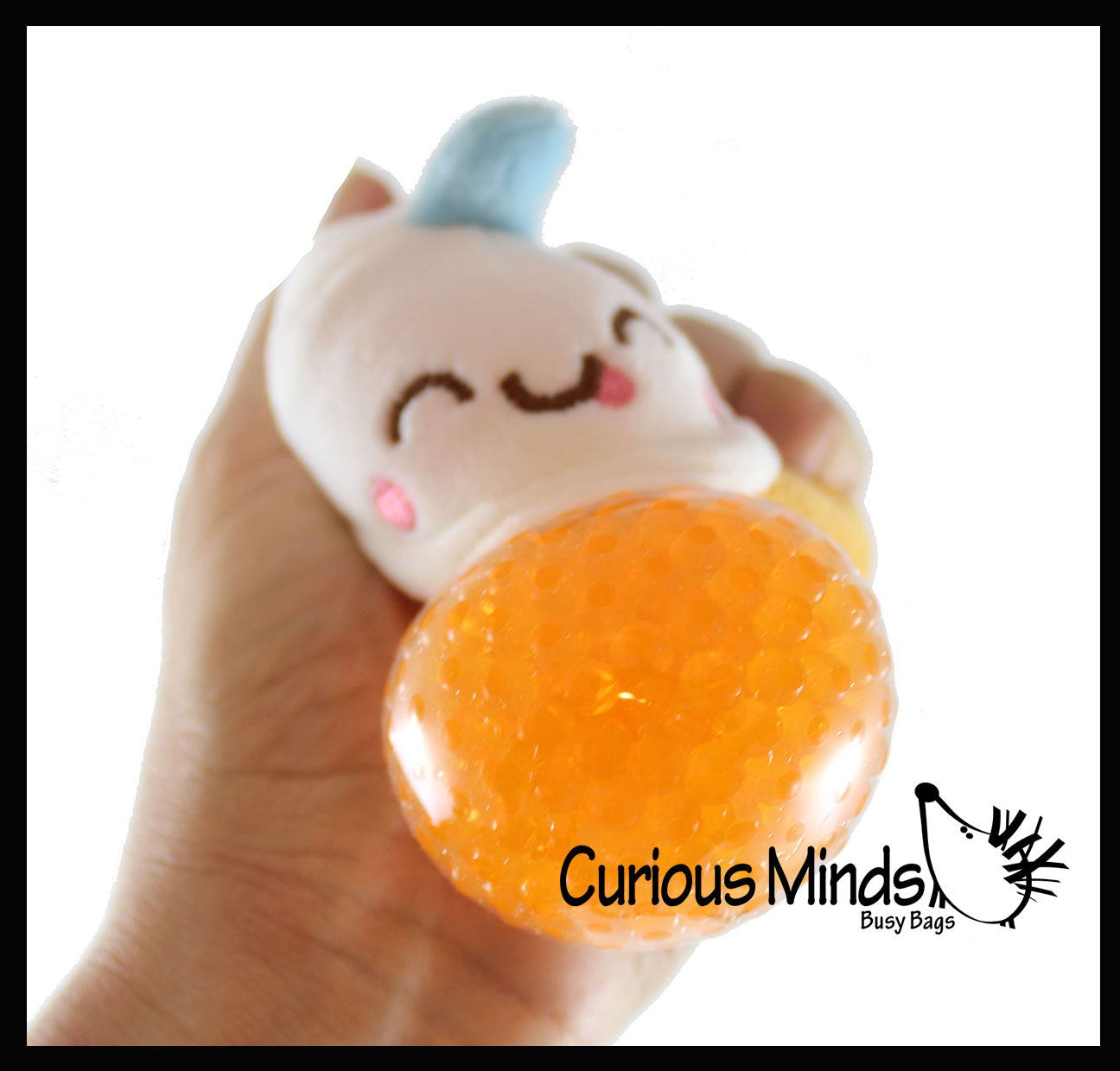 Plush Bubble Tea Drink Water Bead Filled Squeeze Stress Balls - Sensory, Stress, Fidget Toy Bubble Blow