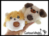 Plush Dog Animal Water Bead Filled Squeeze Stress Balls - Sensory, Stress, Fidget Toy PBJ Bubble Blow Doggy Puppy