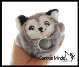 Plush Dog Animal Water Bead Filled Squeeze Stress Balls - Sensory, Stress, Fidget Toy PBJ Bubble Blow Doggy Puppy