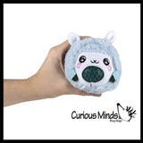 Plush Alpaca Farm Animal Water Bead Filled Squeeze Stress Balls - Sensory, Stress, Fidget Toy Bubble Blow Llama Lamb Sheep