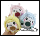 Plush Alpaca Farm Animal Water Bead Filled Squeeze Stress Balls - Sensory, Stress, Fidget Toy Bubble Blow Llama Lamb Sheep