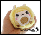 Plush Alpaca Farm Animal Water Bead Filled Squeeze Stress Balls - Sensory, Stress, Fidget Toy Bubble Blow Llama Lamb Sheep