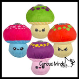 Plush Mushroom Water Bead Filled Squeeze Stress Balls - Sensory, Stress, Fidget Toy  Bubble Blow Fungus Shroom