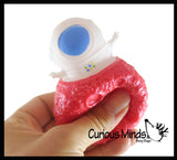 NEW - Astronaut in a Planet - Adorable Pop Up Fidget Toy - Cute Squeeze Fun Fidget - Unique OT Hand Strength, Fine Motor