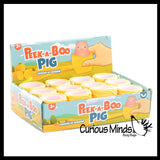 Pig in Hay Roll Adorable - Farm Peek a Boo Fidget - Cute Squeeze Toy - Fun Unique OT Hand Strength