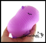 NEW - Capybara Family Set of 3 Puffer Air- Filled Squeeze Stress Balls - Large Rodent  -  Sensory, Stress, Fidget Toy