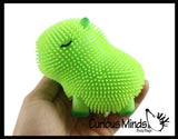 NEW - Capybara Family Set of 3 Puffer Air- Filled Squeeze Stress Balls - Large Rodent  -  Sensory, Stress, Fidget Toy